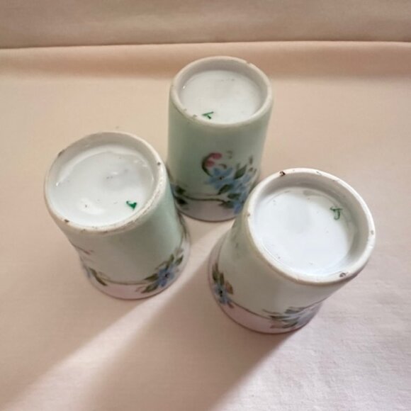 Set Three Vintage Geisha Girl Shadow Shot Glasses - Picture 6 of 11
